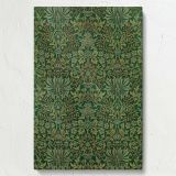 Flower Garden - Green Floral Arts and Crafts Pattern By William Morris canvas wall art - Image 7
