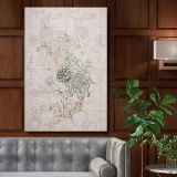 Wild Tulip - Soft Neutral Floral Sketch Art By William Morris canvas wall art