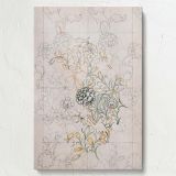Wild Tulip - Soft Neutral Floral Sketch Art By William Morris canvas wall art - Image 7