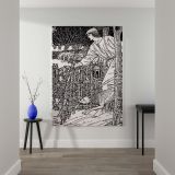 The Shepheardes Calender - Pastoral Scene with Shepherd and Sheep By William Morris canvas wall art - Image 2