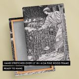 The Shepheardes Calender - Pastoral Scene with Shepherd and Sheep By William Morris canvas wall art - Image 6