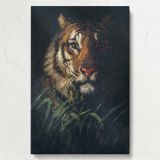 Tiger Head - Majestic Wildlife Portrait By Abbott Handerson Thayer canvas wall art - Image 7