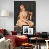 Lady of the Lake - Romantic Nude from Arthurian Legend canvas wall art - Image 8