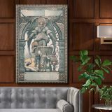 Harper's Bazaar Christmas - Angelic Vintage Holiday Scene By Luc-Olivier Merson canvas wall art