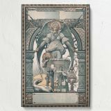 Harper's Bazaar Christmas - Angelic Vintage Holiday Scene By Luc-Olivier Merson canvas wall art - Image 7