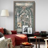 Harper's Bazaar Christmas - Angelic Vintage Holiday Scene By Luc-Olivier Merson canvas wall art - Image 8