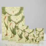 Five Storks in a Meadow - Vintage Birds with Daisies By Theo van Hoytema canvas wall art - Image 4