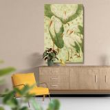 Five Storks in a Meadow - Vintage Birds with Daisies By Theo van Hoytema canvas wall art - Image 5