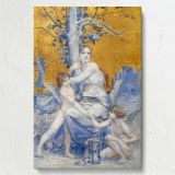 Allegory of Time - Angelic Symbolism with Children By Luc-Olivier Merson canvas wall art - Image 7