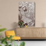 Alice's Adventures in Wonderland - 1907 Fantasy Illustration By Arthur Rackham canvas wall art - Image 5