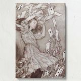 Alice's Adventures in Wonderland - 1907 Fantasy Illustration By Arthur Rackham canvas wall art - Image 7