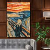 The Scream - Iconic Expressionist Art in Vivid Tones By Edvard Munch canvas wall art