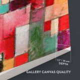 Red Green and Violet-Yellow Rhythms - Abstract Composition By Paul Klee canvas wall art - Image 3