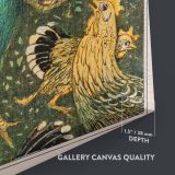 Pauw met Kippen - Peacock with Chickens Vintage Print By Theo van Hoytema - Image 3