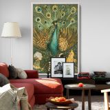 Pauw met Kippen - Peacock with Chickens Vintage Print By Theo van Hoytema - Image 8