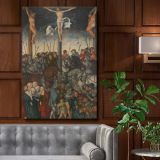 The Crucifixion - Biblical Scene with Christ on Cross By Lucas Cranach the Elder canvas wall art