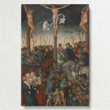 The Crucifixion - Biblical Scene with Christ on Cross By Lucas Cranach the Elder canvas wall art - Image 7