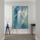 The Angel - Soft Toned Spiritual Figure By William Baxter Closson canvas wall art - Image 2