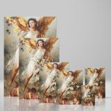 Eirene - Greek Goddess of Peace with Cherubs By Ludwig Knaus canvas wall art - Image 4