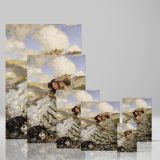 On the Dunes - Victorian Portrait of Lady and Girl By James Jebusa Shannon canvas wall art - Image 4