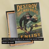 Destroy This Mad Brute - WWI Propaganda Poster with Gorilla By Harry Ryle Hopps - Image 6