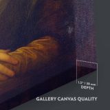 Mona Lisa - Iconic Renaissance Portrait of Lisa Gherardini By Leonardo da Vinci canvas wall art - Image 3