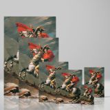 Napoleon Crossing the Alps - Heroic Equestrian Painting By Jacques-Louis David canvas wall art - Image 4