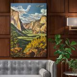 Yosemite National Park - United Air Lines Travel Poster