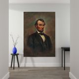Abraham Lincoln - Vintage Oil Portrait of U.S. President canvas wall art - Image 2