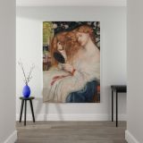 Lady Lilith - Pre-Raphaelite Beauty with Red Hair By Dante Gabriel Rossetti canvas wall art - Image 2
