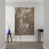 The Muse Erato - Angel and Poet Allegory canvas wall art - Image 2