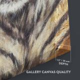 A Reclining Tiger - Detailed Wildlife Big Cat Portrait By Geza Vastagh canvas wall art - Image 3