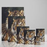 A Reclining Tiger - Detailed Wildlife Big Cat Portrait By Geza Vastagh canvas wall art - Image 4