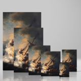 The Storm on the Sea of Galilee - Dramatic Ship Scene By Rembrandt van Rijn canvas wall art - Image 4