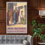Blind Bartimeus - Jesus Healing the Blind Bible Scene canvas wall art