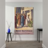 Blind Bartimeus - Jesus Healing the Blind Bible Scene canvas wall art - Image 2