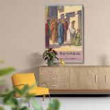 Blind Bartimeus - Jesus Healing the Blind Bible Scene canvas wall art - Image 5