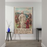 Feeding the Five Thousand - Loaves and Fish Miracle Scene canvas wall art - Image 2