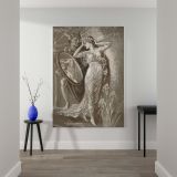 The Mirror of Venus - 1890 Symbolic Mythology Artwork by Walter Crane canvas wall art - Image 2