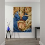 Madonna of Humility - Early Renaissance Virgin and Child by Fra Angelico (1440) canvas wall art - Image 2