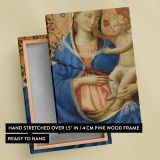 Madonna of Humility - Early Renaissance Virgin and Child by Fra Angelico (1440) canvas wall art - Image 6