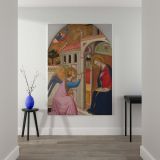The Annunciation - Virgin and Gabriel Scene by Tommaso del Mazza, Early Renaissance Art canvas wall art - Image 2