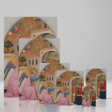 The Annunciation - Virgin and Gabriel Scene by Tommaso del Mazza, Early Renaissance Art canvas wall art - Image 4
