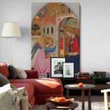 The Annunciation - Virgin and Gabriel Scene by Tommaso del Mazza, Early Renaissance Art canvas wall art - Image 8