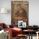 The Virgin Adoring Christ with Saints - Sacred Cuzco School Religious Artwork canvas wall art - Image 8
