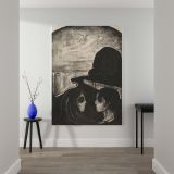 Attraction I - Dark Romantic Gothic Scene By Edvard Munch canvas wall art - Image 2