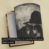 Attraction I - Dark Romantic Gothic Scene By Edvard Munch canvas wall art - Image 6