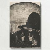 Attraction I - Dark Romantic Gothic Scene By Edvard Munch canvas wall art - Image 7