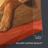 Dignity and Impudence - Bloodhound and Terrier Dog Portrait By Sir Edwin Landseer canvas wall art - Image 3