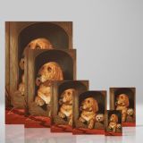 Dignity and Impudence - Bloodhound and Terrier Dog Portrait By Sir Edwin Landseer canvas wall art - Image 4